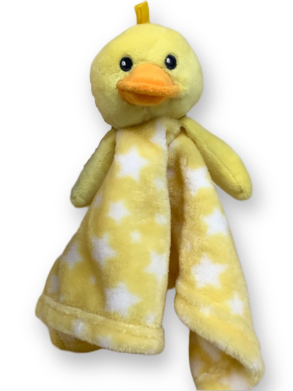 Jesse & Lulu Yellow Duck Lovey Security Blanket 13in